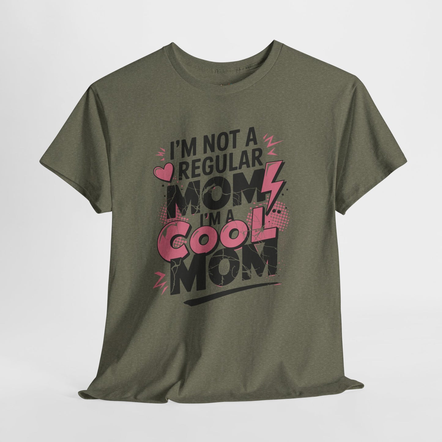 Unisex Heavy Cotton Tee (I'm Not a Regular Mom, I'm a Cool Mom)