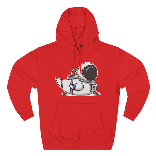 Three-Panel Fleece Hoodie (Astronaut Duck)