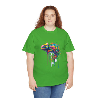 Unisex Heavy Cotton Tee (Realistic Chameleon)