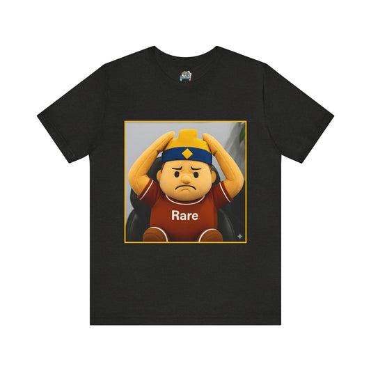 Rare Tee - Casual Unisex Jersey Short Sleeve Shirt with Playful Design (CLASH)