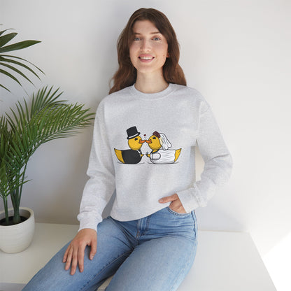 Unisex Heavy Blend™ Crewneck Sweatshirt (Wedding Ducks)
