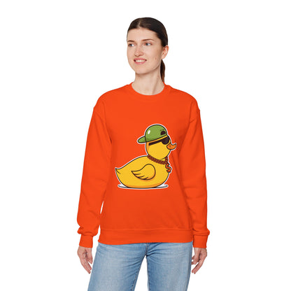 Unisex Heavy Blend™ Crewneck Sweatshirt (Gangster Duck)
