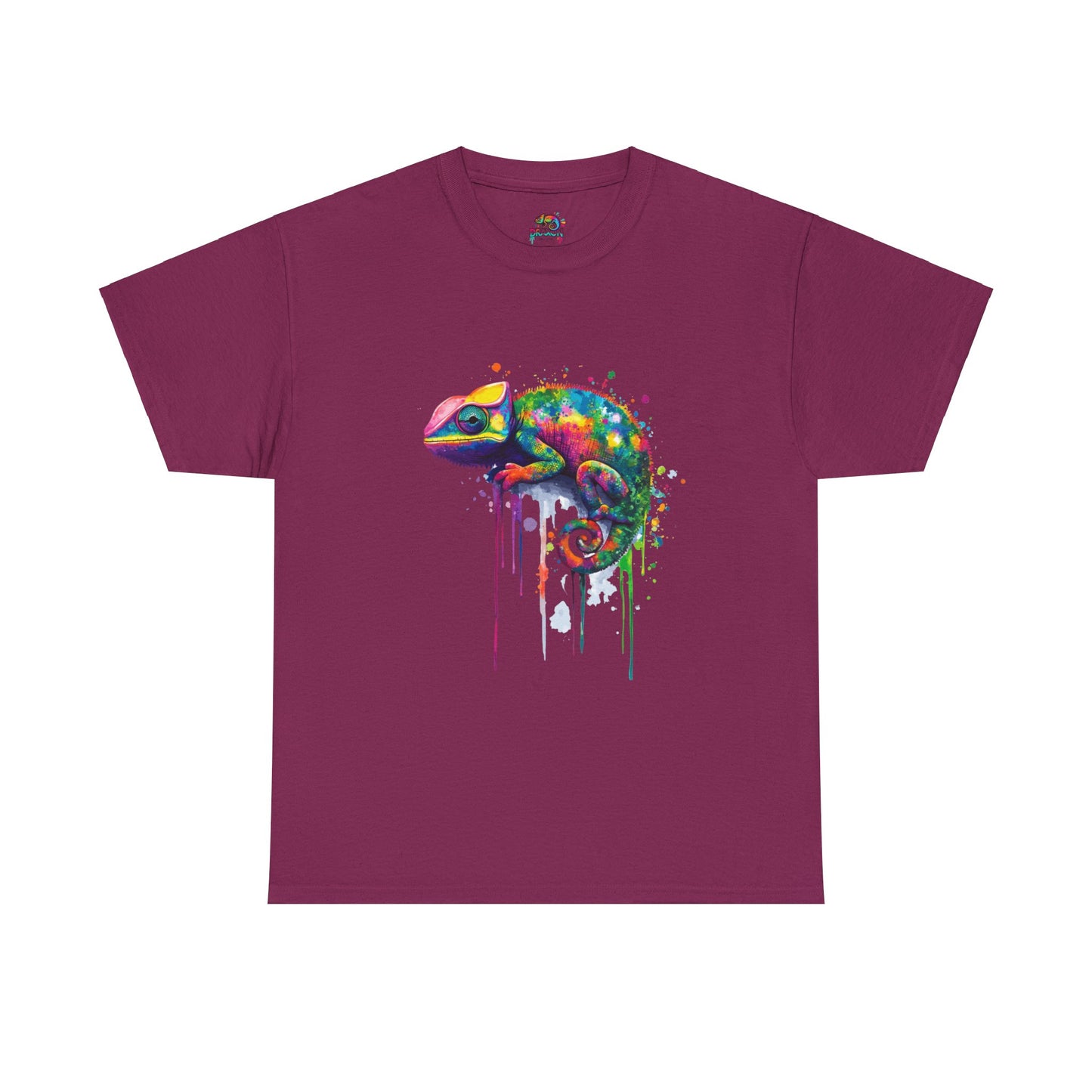 Unisex Heavy Cotton Tee (Realistic Chameleon)