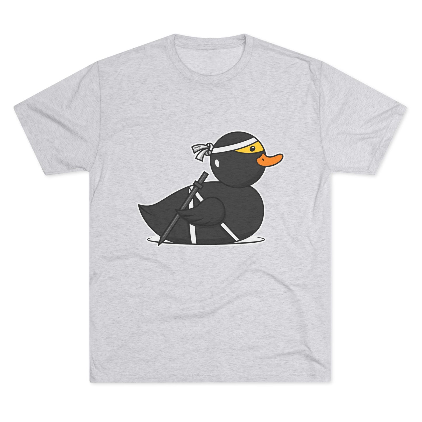 Unisex Tri-Blend Crew Tee (Ninja Duck)