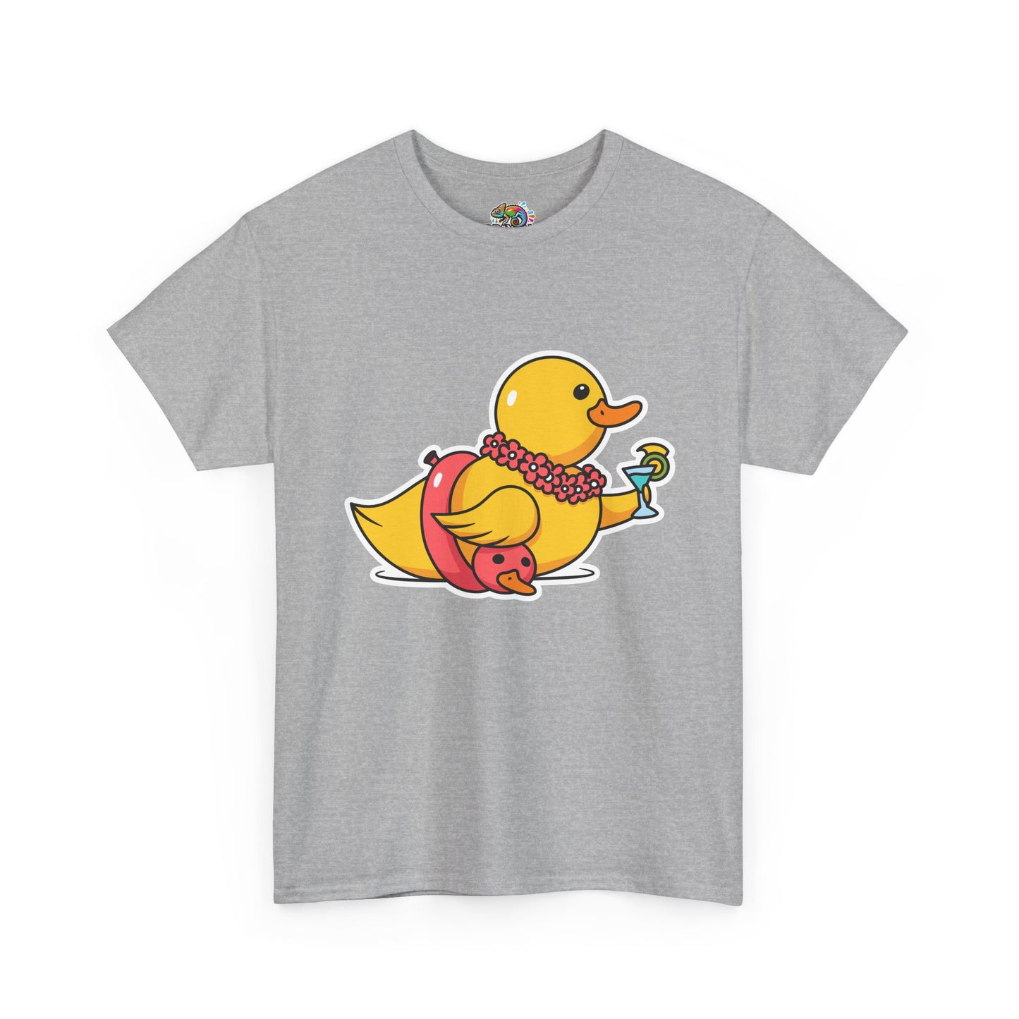 Unisex Heavy Cotton Tee (Tropical Duck)