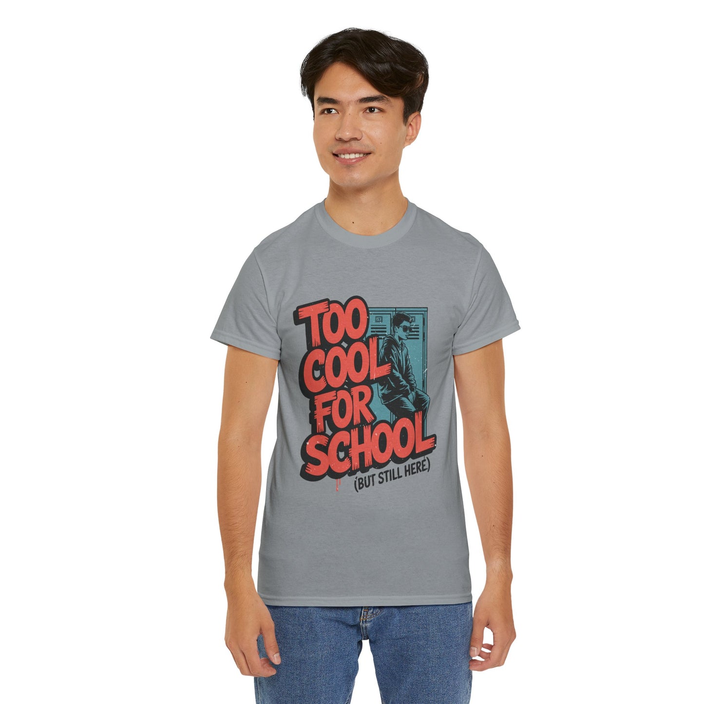 Unisex Heavy Cotton Tee (Too Cool For School)