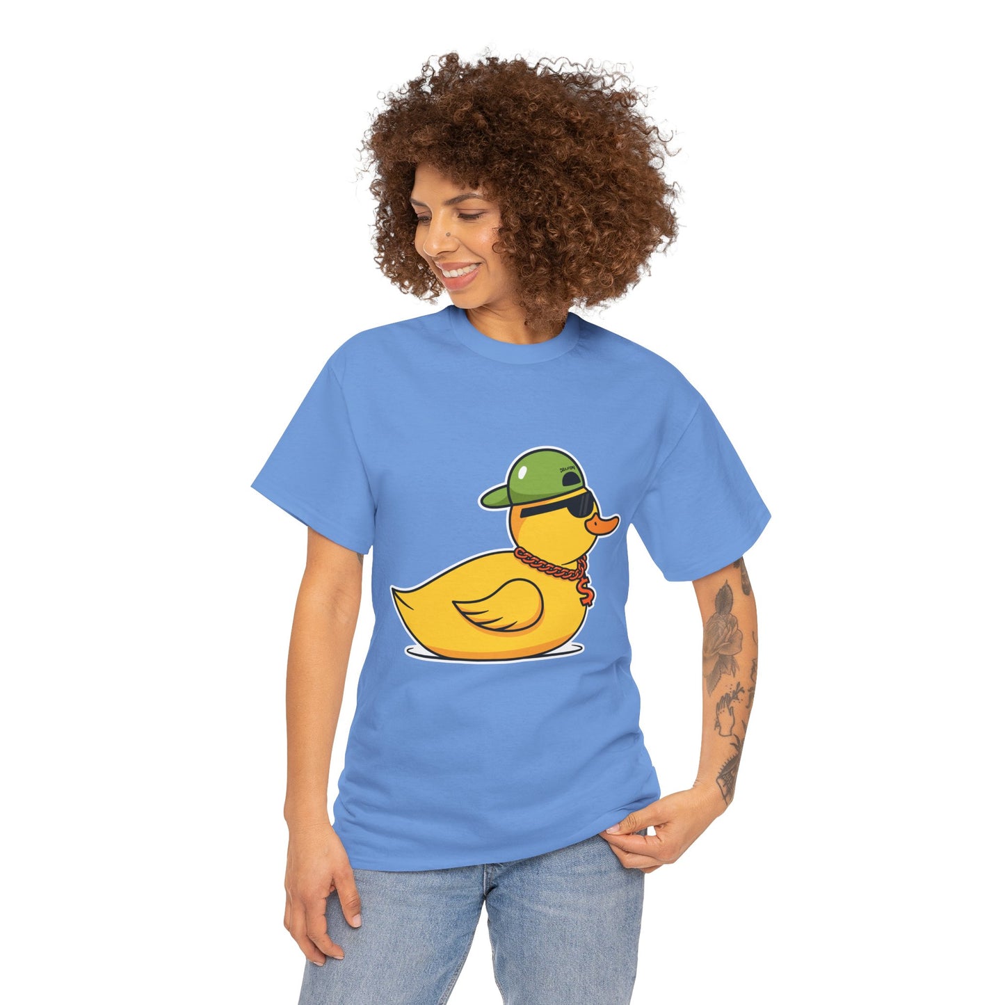 Unisex Heavy Cotton Tee (Gangster Duck)