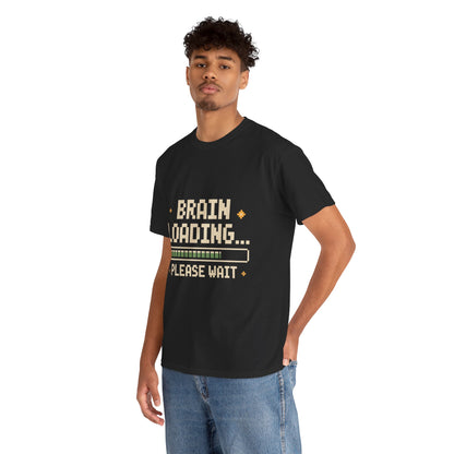 Unisex Heavy Cotton Tee (Brain Loading...Please Wait)