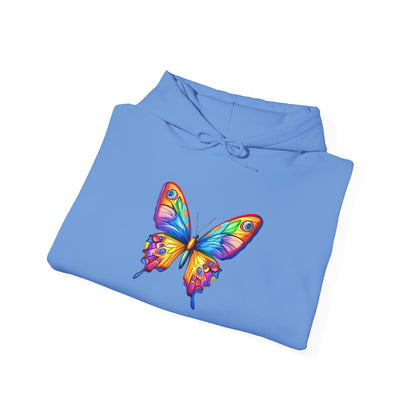 Unisex Heavy Blend™ Hooded Sweatshirt (Colorful Butterfly)