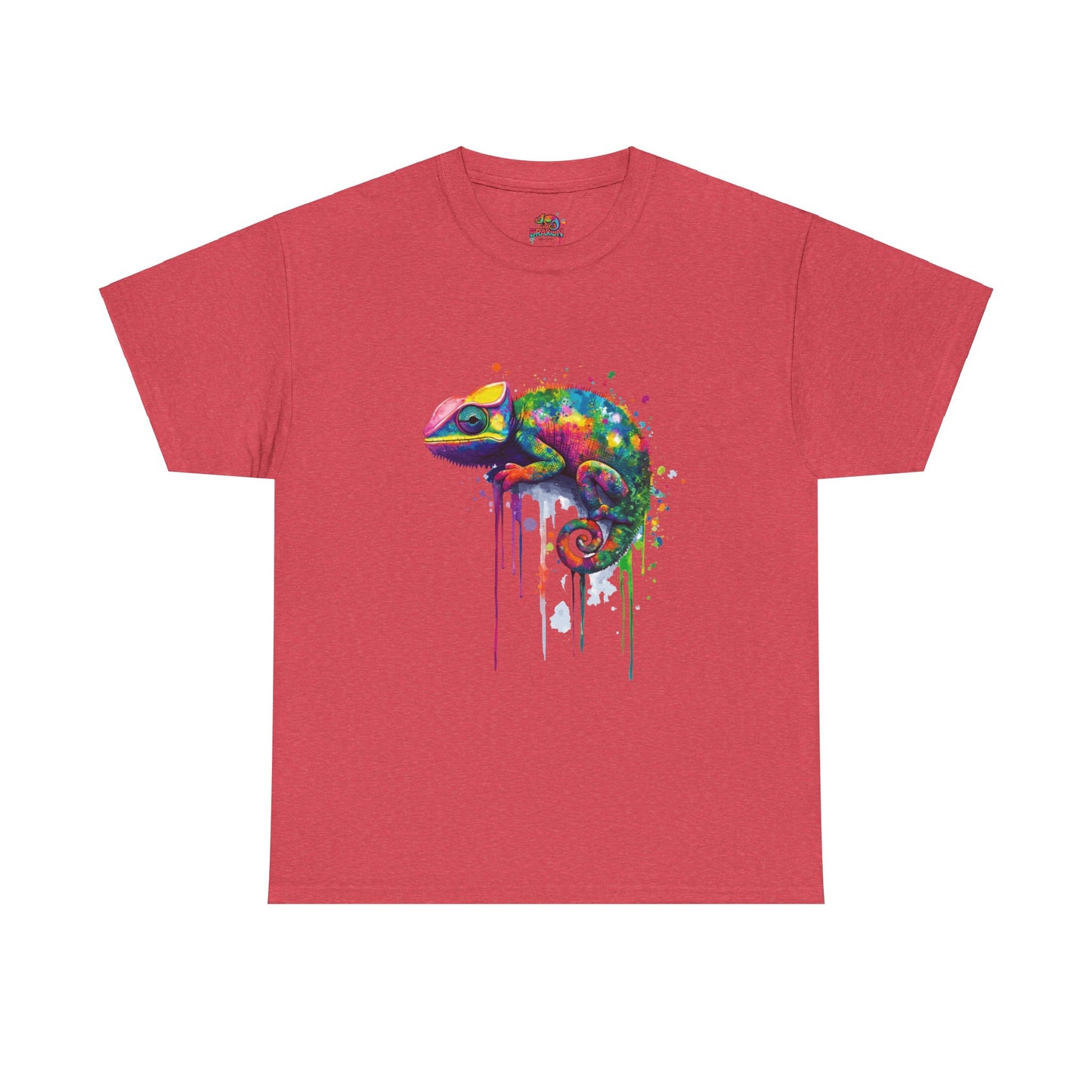 Unisex Heavy Cotton Tee (Realistic Chameleon)