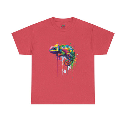 Unisex Heavy Cotton Tee (Realistic Chameleon)