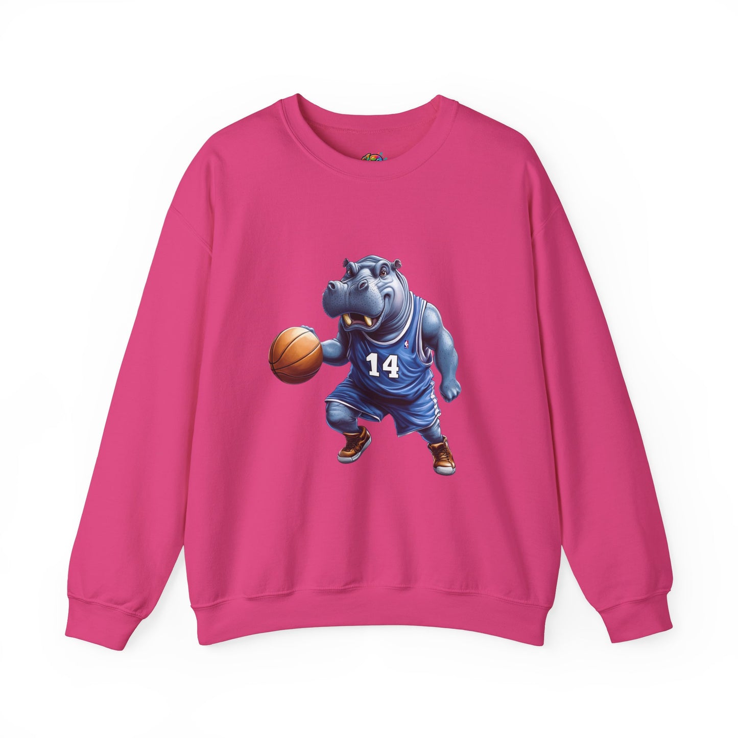 Unisex Heavy Blend™ Crewneck Sweatshirt (Hippo Baller)