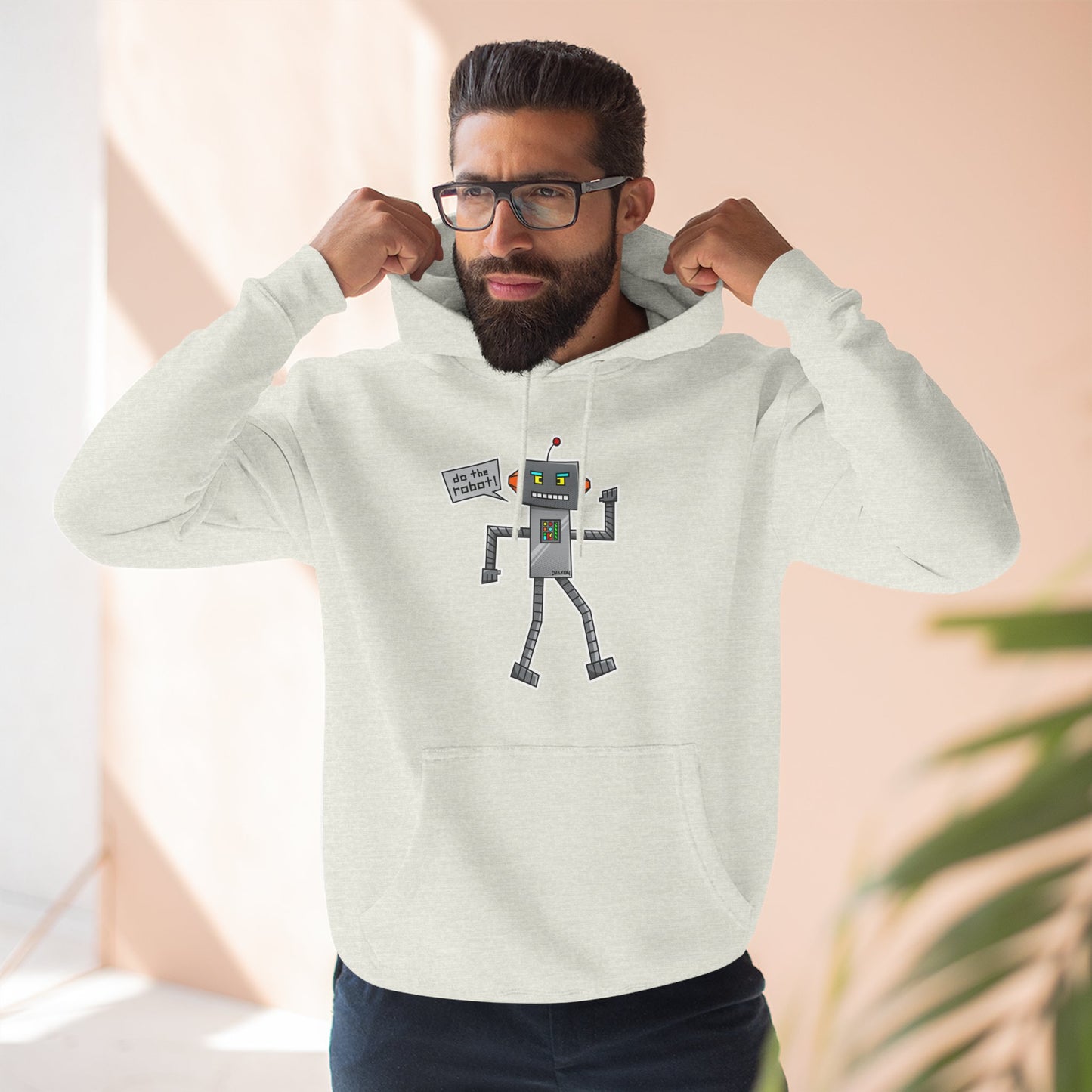 Three-Panel Fleece Hoodie (Do the Robot)