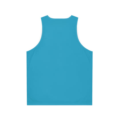 Turquoise Unisex Tank Top (AOP)