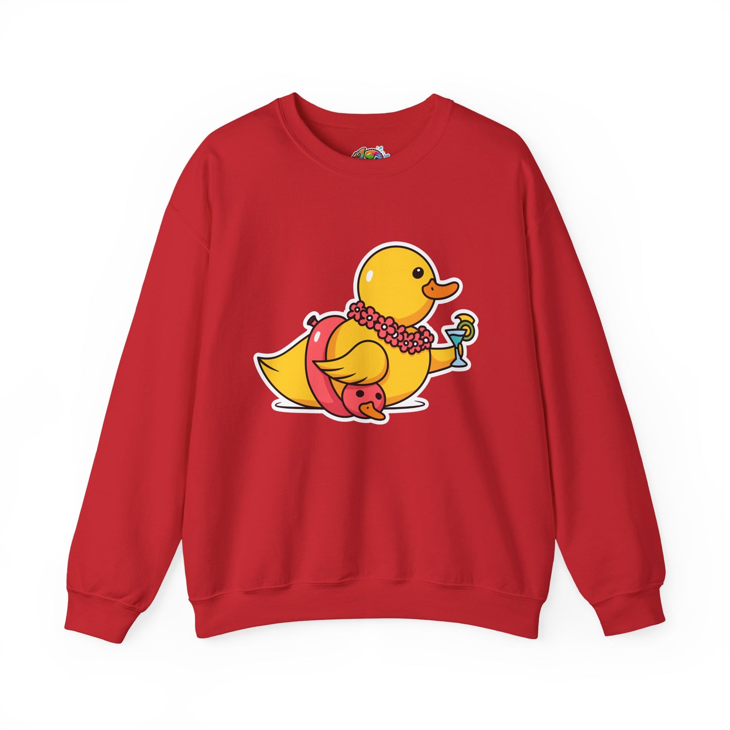 Unisex Heavy Blend™ Crewneck Sweatshirt (Tropical Duck)