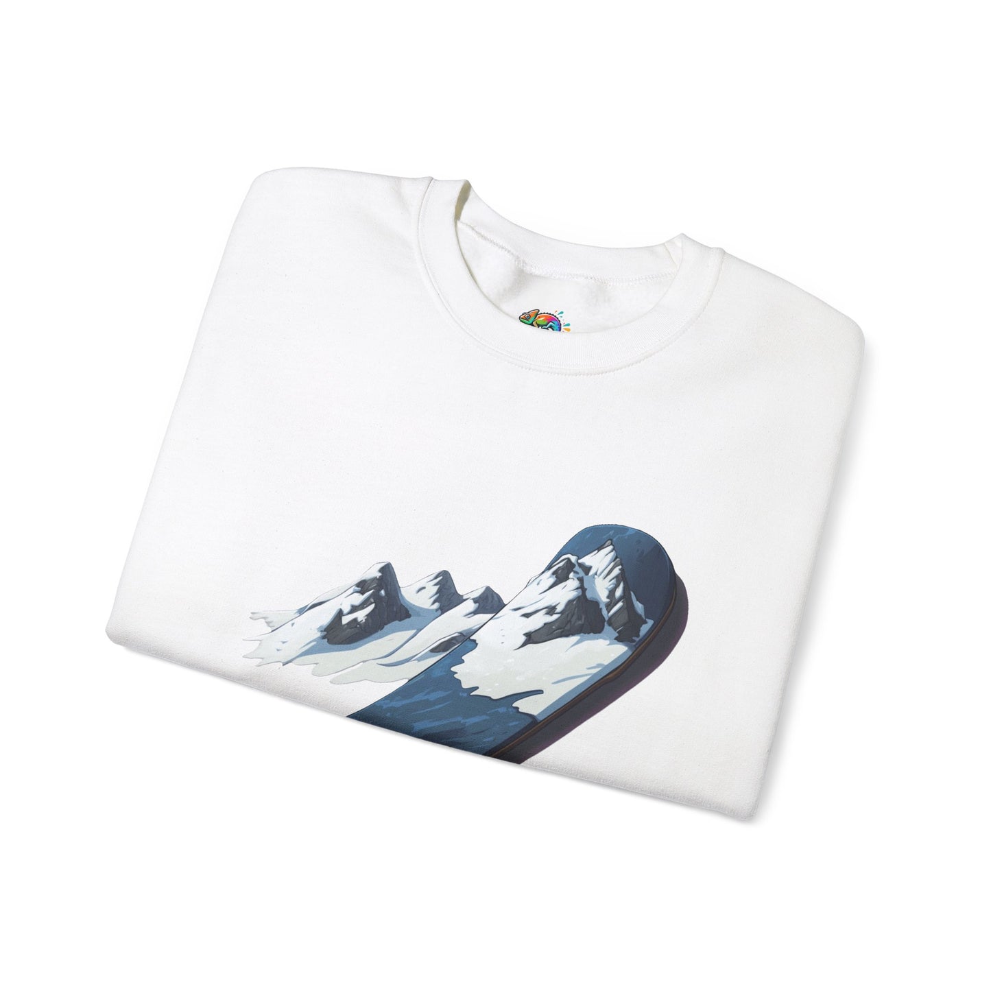 Unisex Heavy Blend™ Crewneck Sweatshirt (Mountain Snowboard)