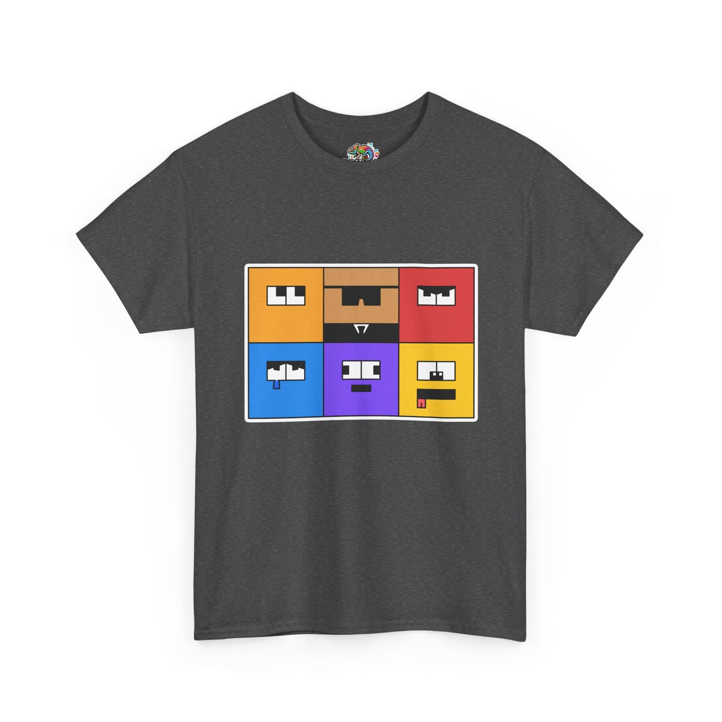 Unisex Heavy Cotton Tee (Emotion Blocks)