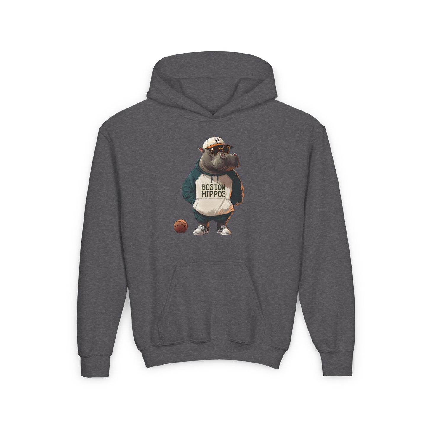 Youth Heavy Blend Hooded Sweatshirt (Boston Hippos)