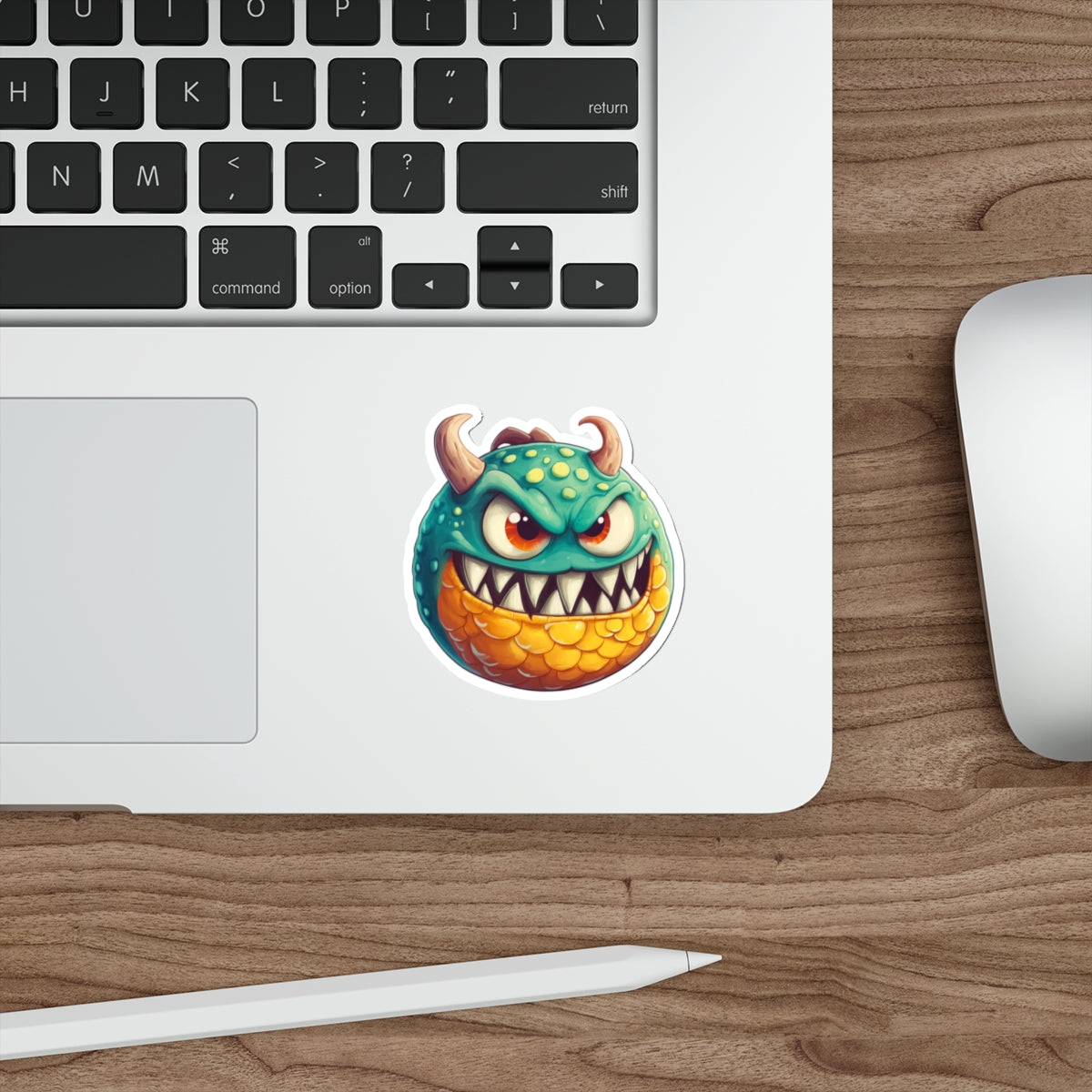Die-Cut Stickers | Vibrant Art for Personalization (Green Monster 1)
