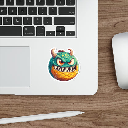Die-Cut Stickers | Vibrant Art for Personalization (Green Monster 1)
