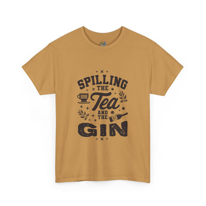 Unisex Heavy Cotton Tee (Spill Tea & Gin)