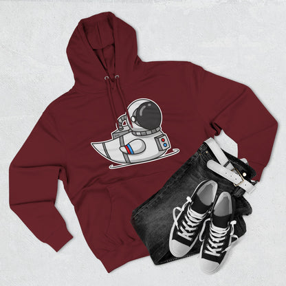 Three-Panel Fleece Hoodie (Astronaut Duck)