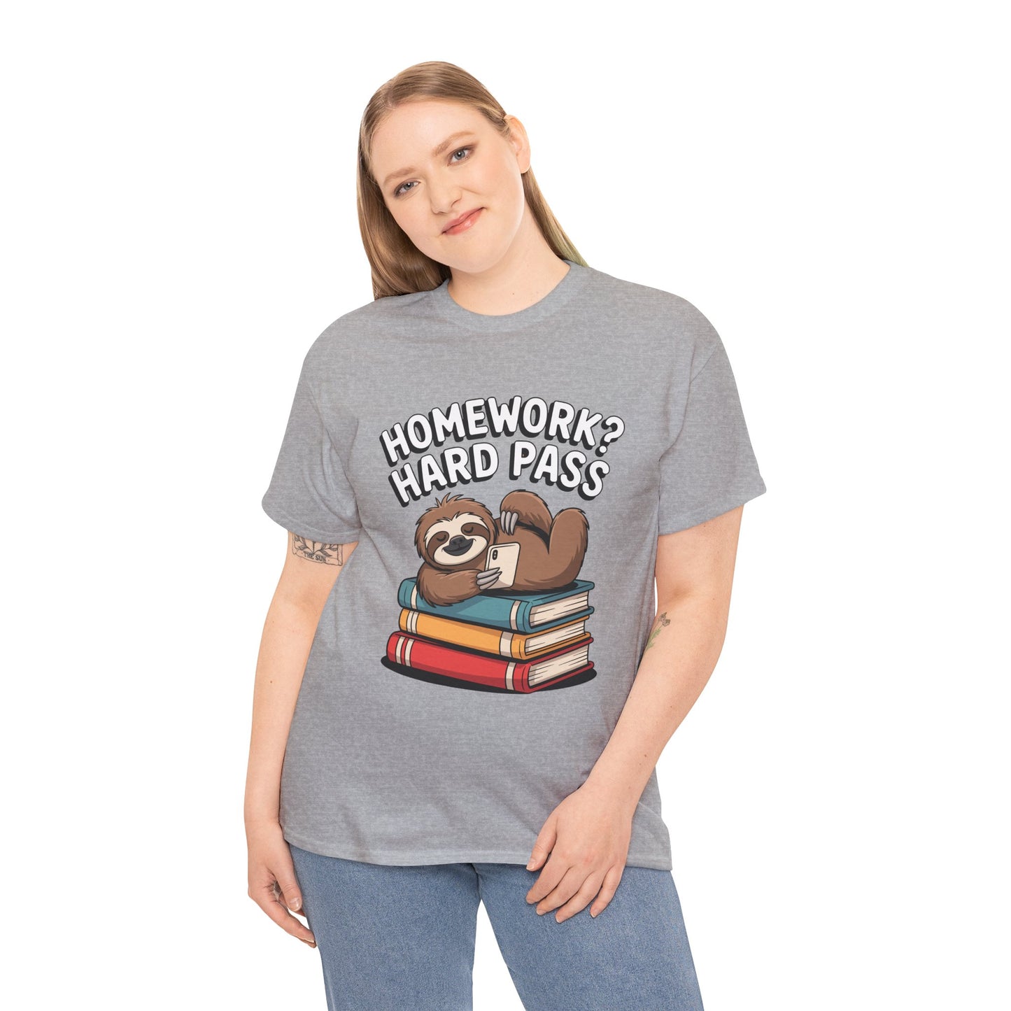 Unisex Heavy Cotton Tee (Homework? Hard Pass)