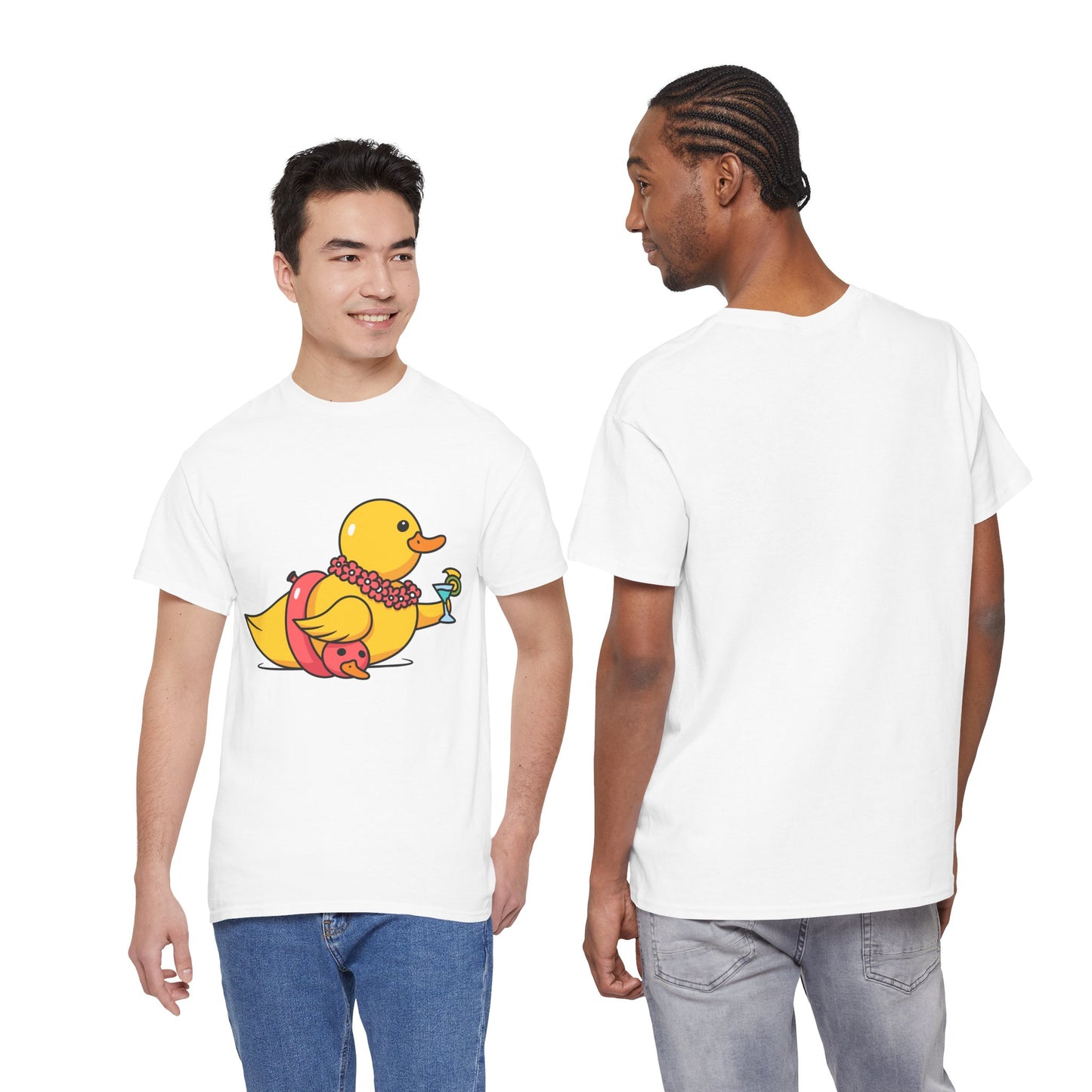 Unisex Heavy Cotton Tee (Tropical Duck)