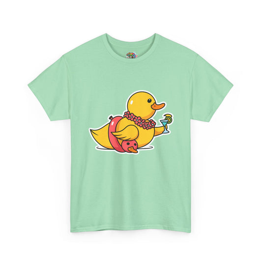 Unisex Heavy Cotton Tee (Tropical Duck)