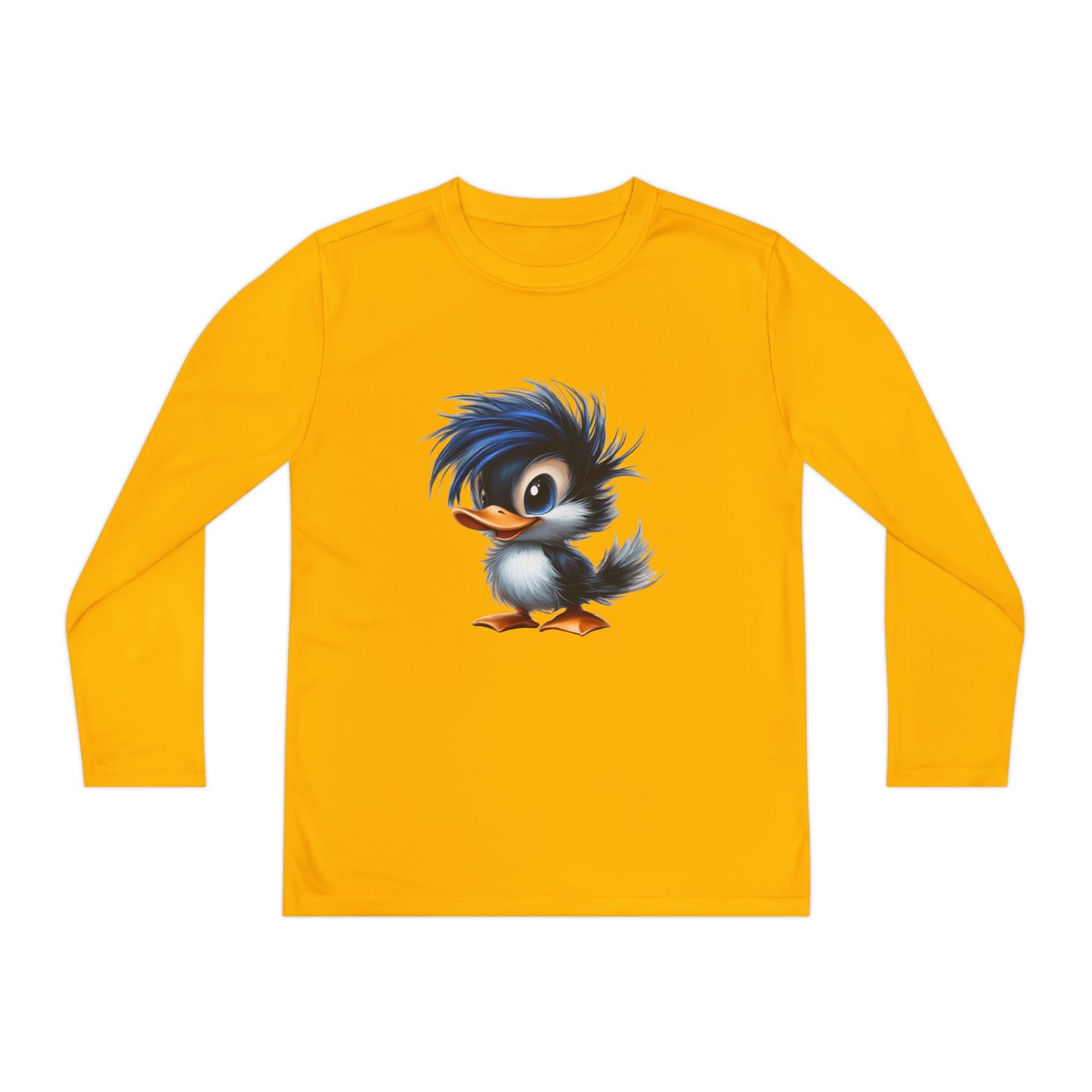 Youth Long Sleeve Competitor Tee (Blue Hair Duck)