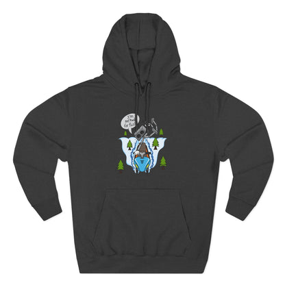 Three-Panel Fleece Hoodie (Not made for this - Snowmobiler)