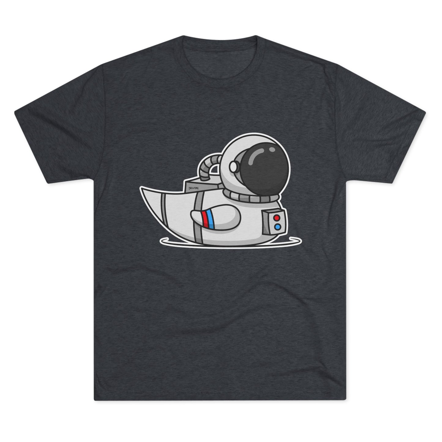 Unisex Tri-Blend Crew Tee (Astronaut Duck)