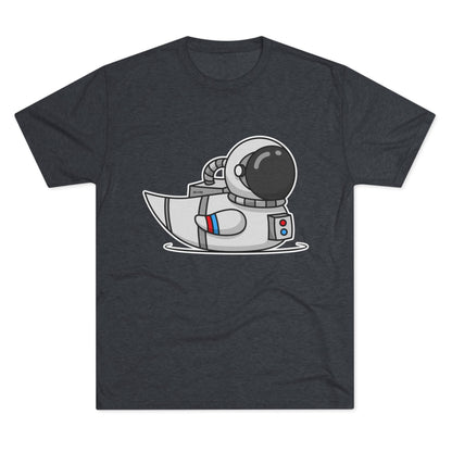 Unisex Tri-Blend Crew Tee (Astronaut Duck)