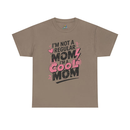 Unisex Heavy Cotton Tee (I'm Not a Regular Mom, I'm a Cool Mom)