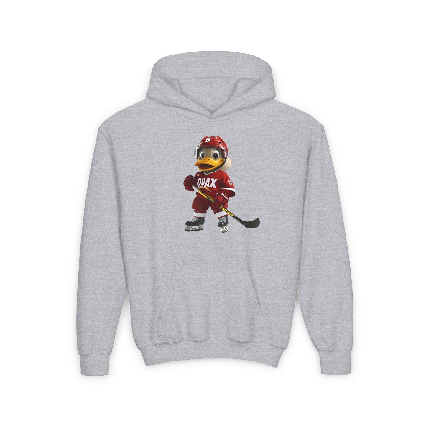 Youth Heavy Blend Hooded Sweatshirt (Hockey Quax)