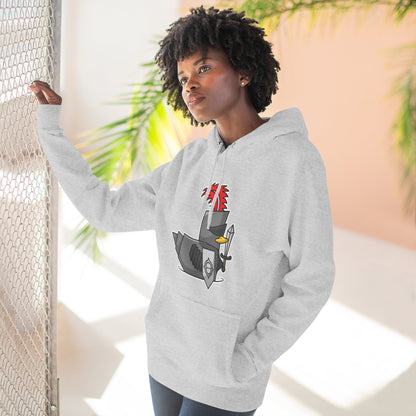 Three-Panel Fleece Hoodie (Knight Duck)