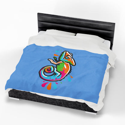Velveteen Plush Blanket (DC Logo)