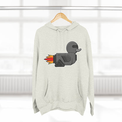 Three-Panel Fleece Hoodie (Robot Duck)
