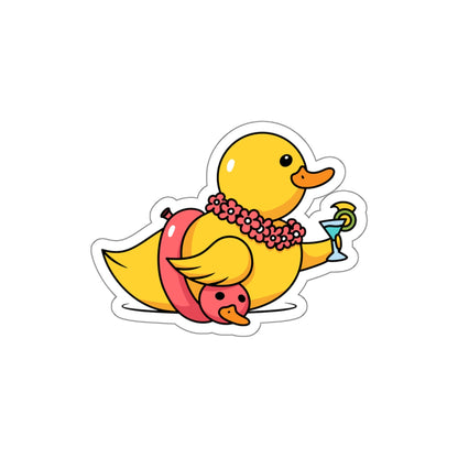 Die-Cut Stickers | Vibrant Art for Personalization (Tropical Duck)