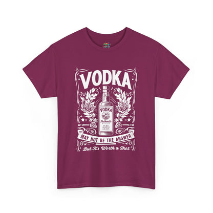 Unisex Heavy Cotton Tee (Vodka - Worth a Shot)