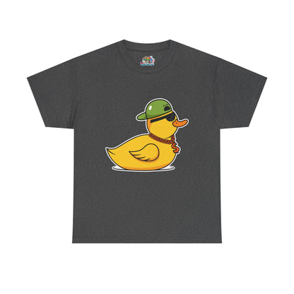 Unisex Heavy Cotton Tee (Gangster Duck)