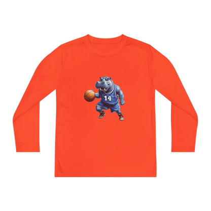 Youth Long Sleeve Competitor Tee (Hippo Baller)