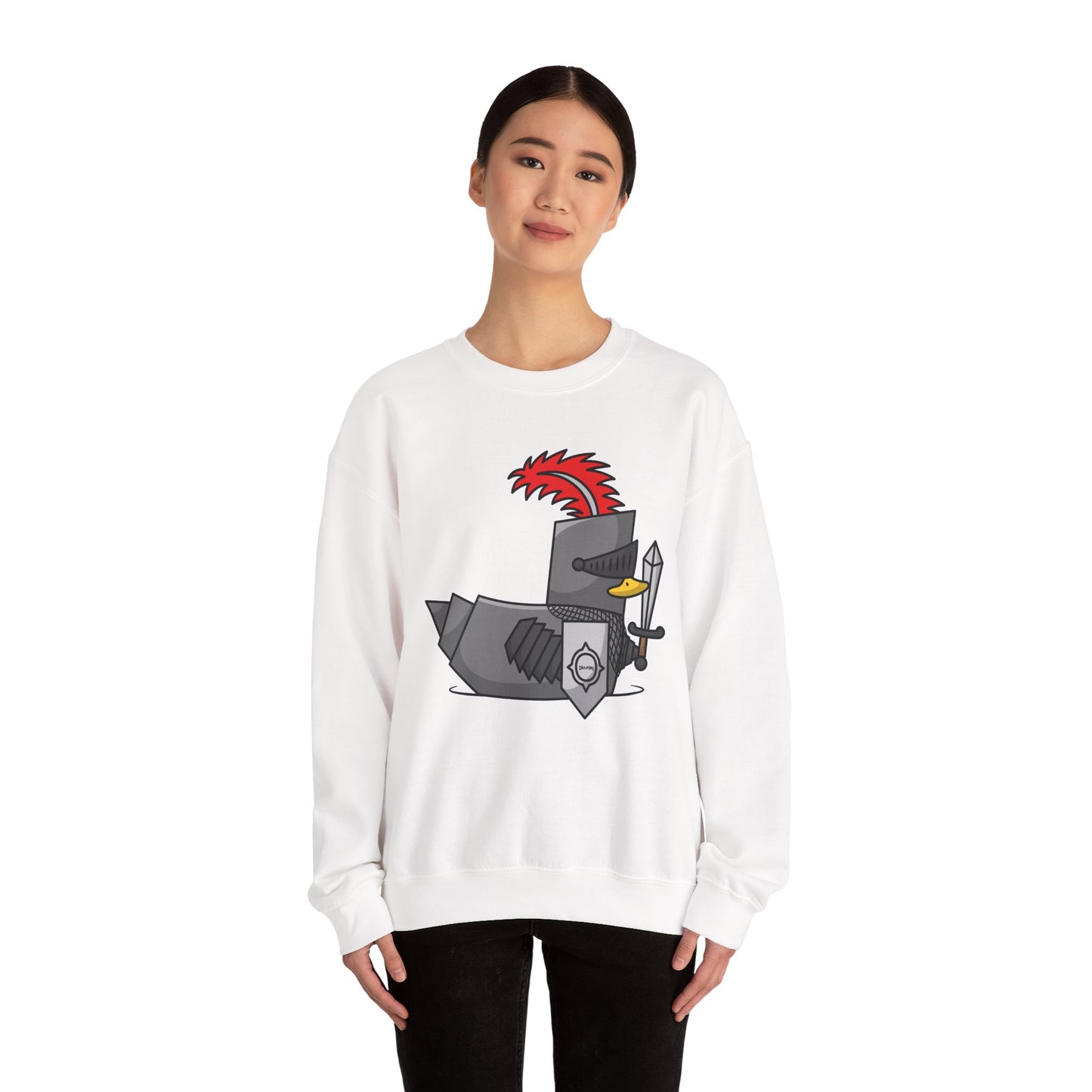 Unisex Heavy Blend™ Crewneck Sweatshirt (Knight Duck)