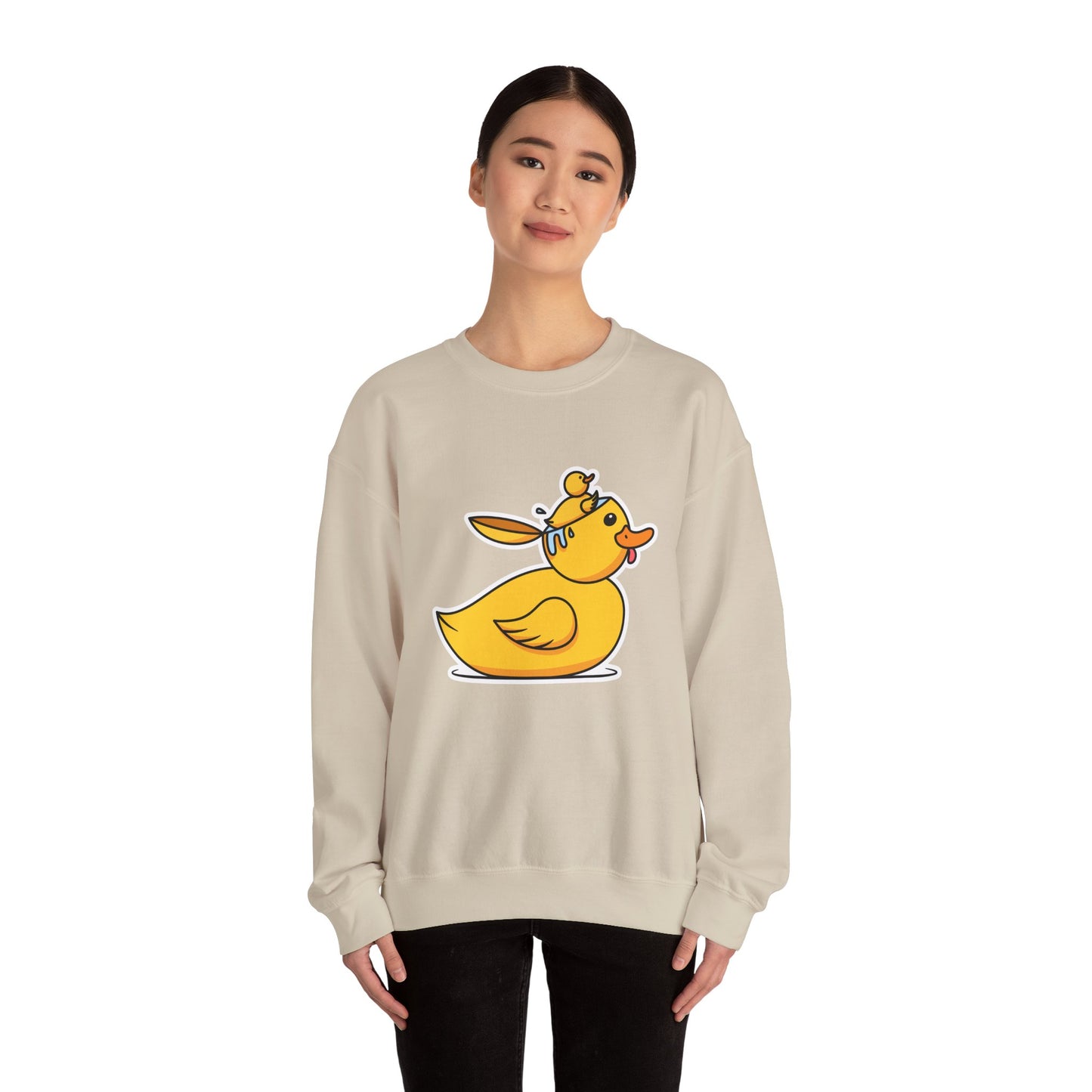 Unisex Heavy Blend™ Crewneck Sweatshirt (Duck Bird Brain)