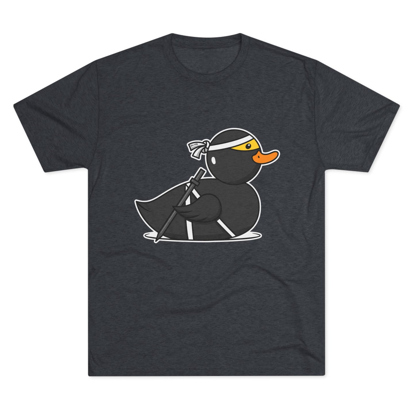 Unisex Tri-Blend Crew Tee (Ninja Duck)