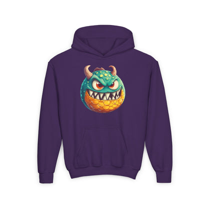 Youth Heavy Blend Hooded Sweatshirt (Green Monster 1)