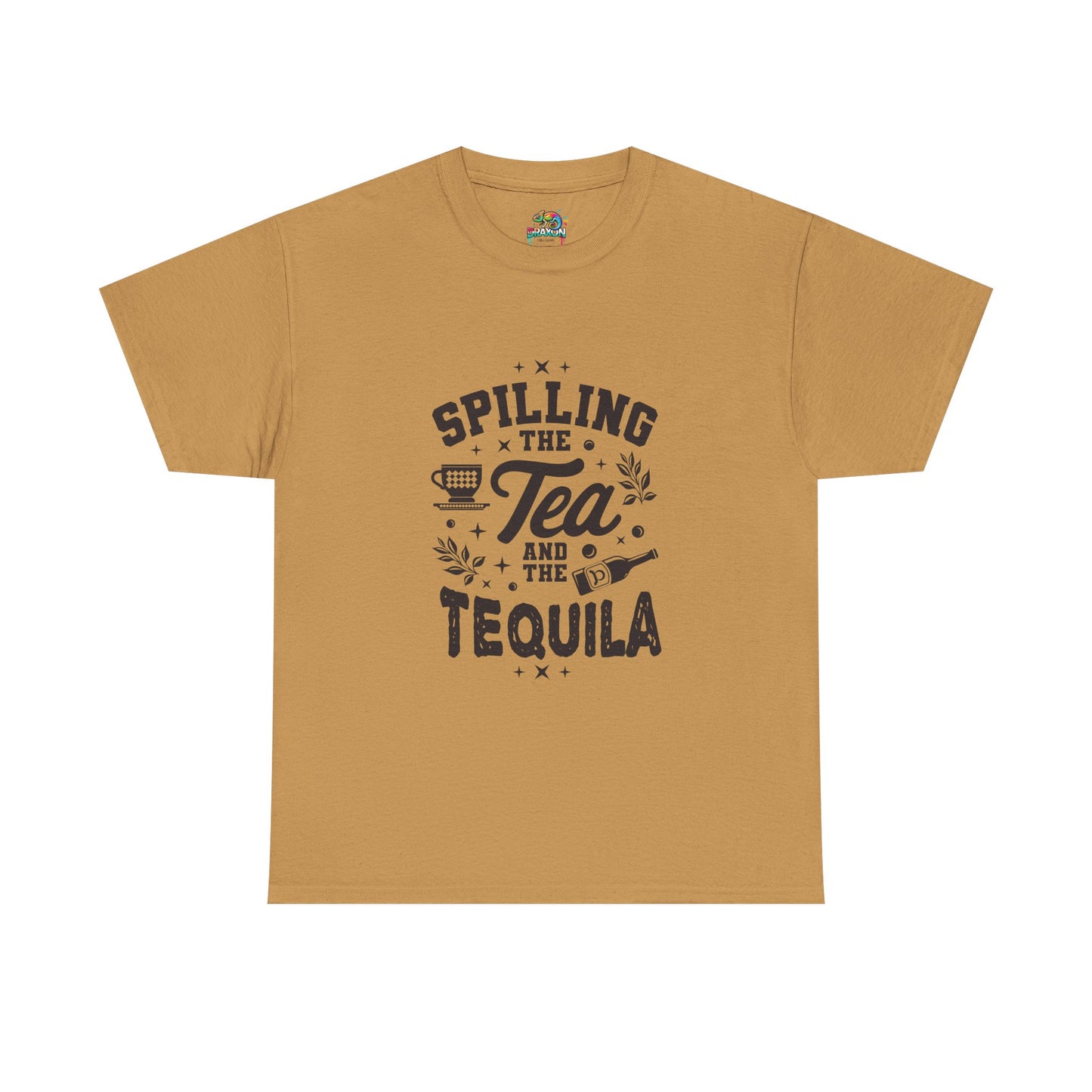 Unisex Heavy Cotton Tee (Spill Tea & Tequila)