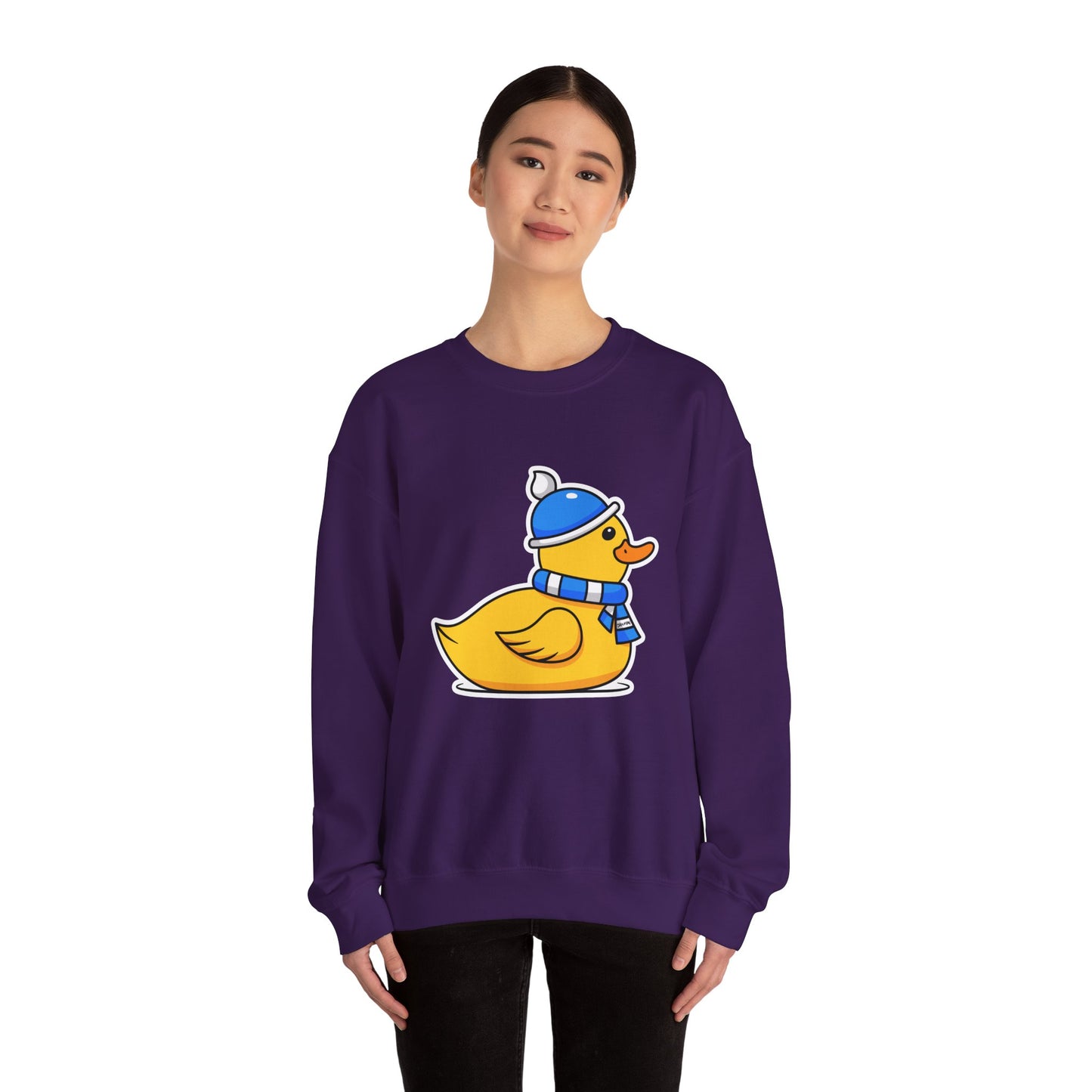 Unisex Heavy Blend™ Crewneck Sweatshirt (Chilly Duck)