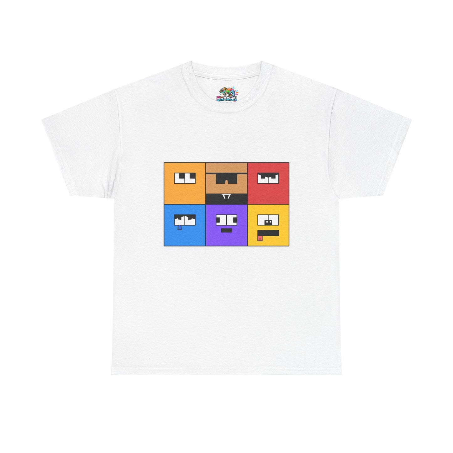 Unisex Heavy Cotton Tee (Emotion Blocks)