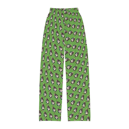 Kids Lounge Pants -AOP Green (Boston Hippos)